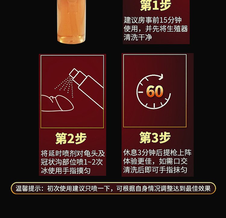 延時噴劑使用方法